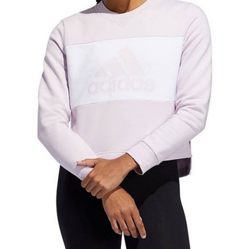 Adidas Aeropink‎ Crop Terry Sweater Size Small